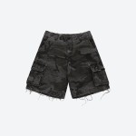 Camo Cargo Midi Shorts